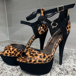 Leopard Print High Heels